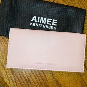 Aimee Kestenberg pink wallet comes dust bag NWOT